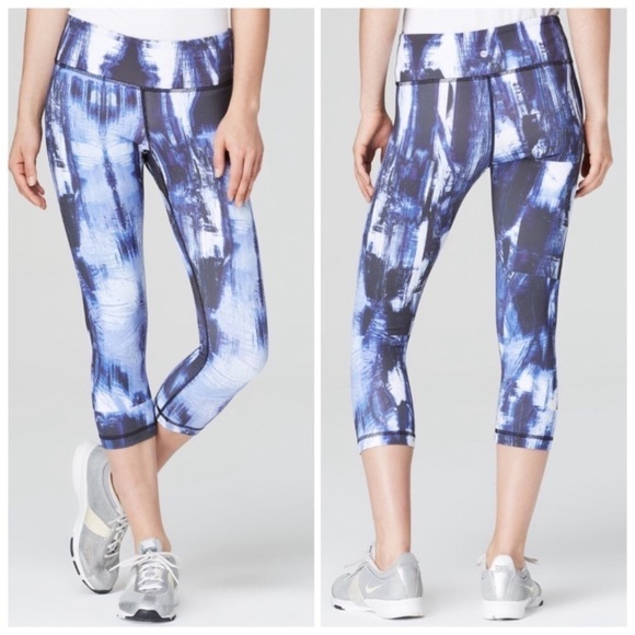 Vimmia Abstract Paintbrush Print Crop Leggings, Small - Picture 1 of 4